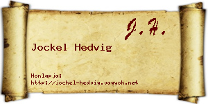 Jockel Hedvig névjegykártya